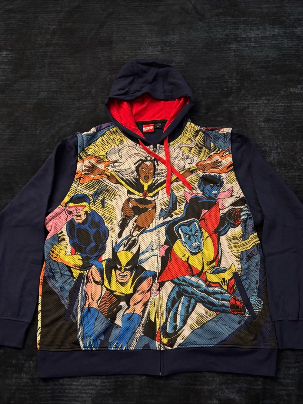 MAD Engine x Marvel Hoodie (Zip Off Sleeves) XL
